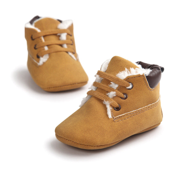 Warm Suede Baby Boots
