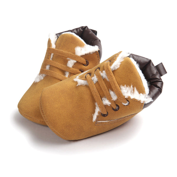 Warm Suede Baby Boots