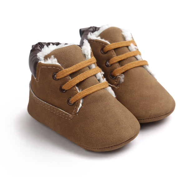 Warm Suede Baby Boots