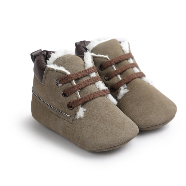 Warm Suede Baby Boots