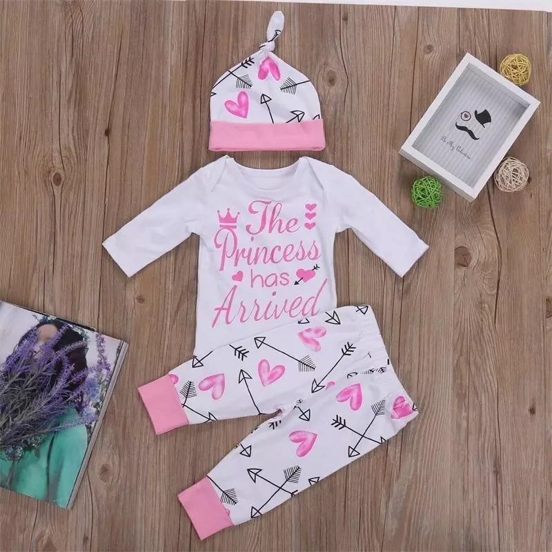 Adorable 4-Piece Newborn Baby Girl Outfit Set