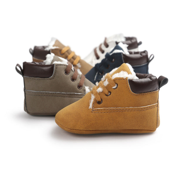 Warm Suede Baby Boots