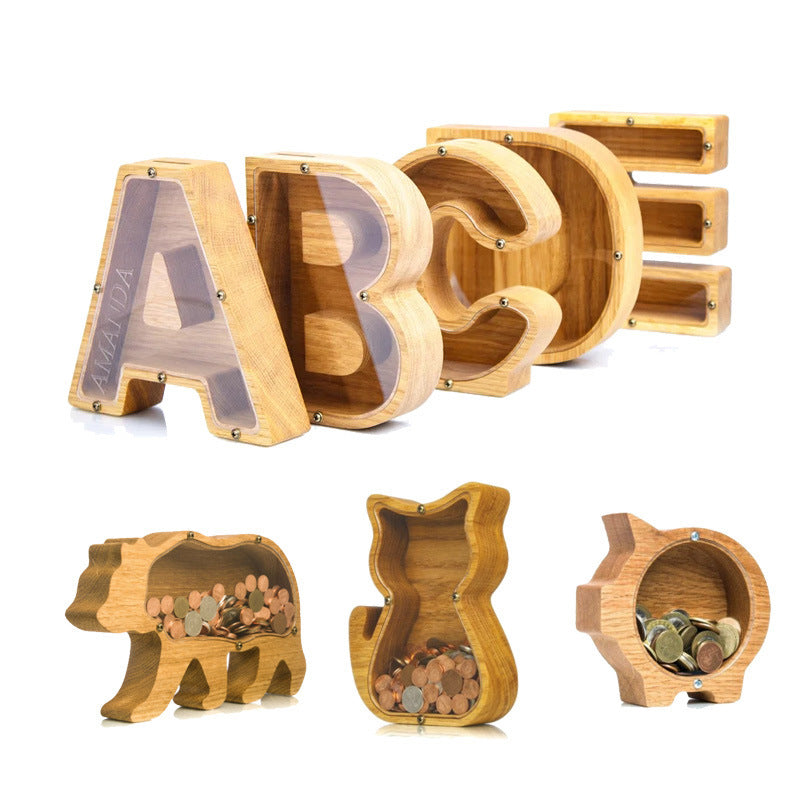 Wooden Piggy Bank