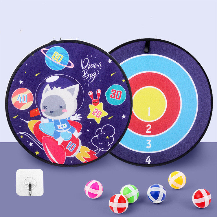 Cartoon Sticky Ball Dart Board for Kids