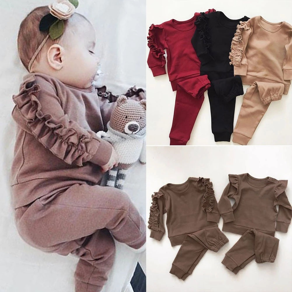 Infant Ruffle Outfit-2 Pcs Set