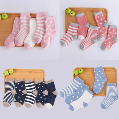 Breathable Cotton Tube Socks for Kids