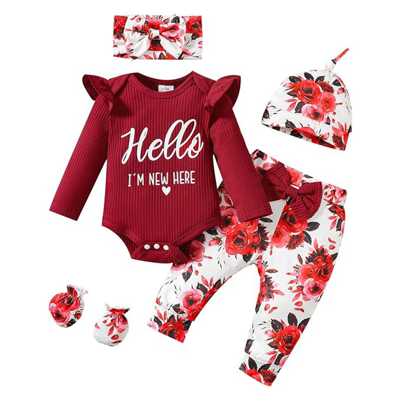 4 Piece Newborn Babygirl Ensemble