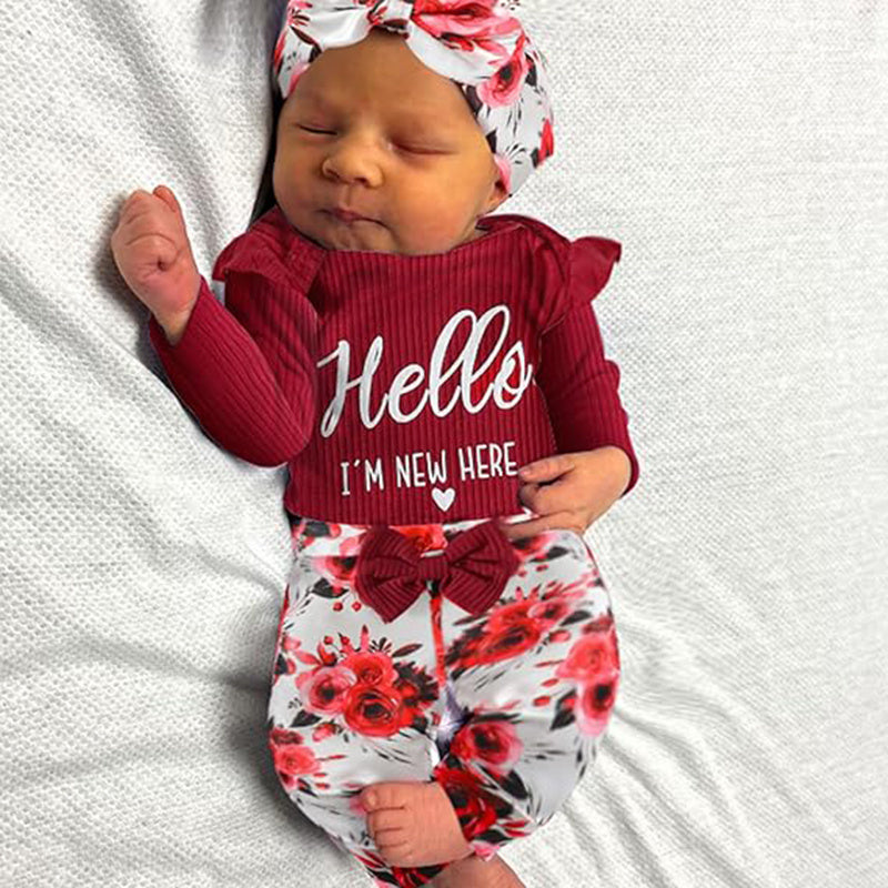 4 Piece Newborn Babygirl Ensemble