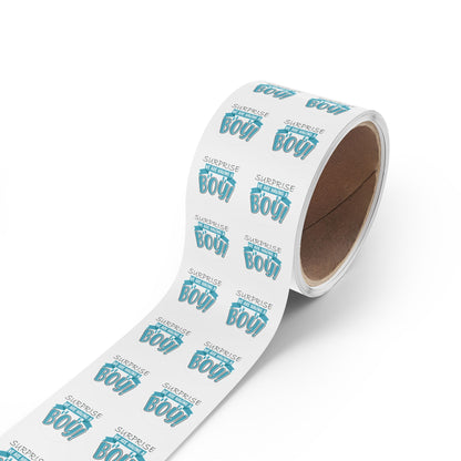 Surprise, It's a Boy! Round Sticker Rolls