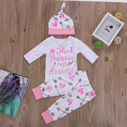 Adorable 4-Piece Newborn Baby Girl Outfit Set